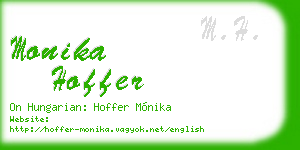 monika hoffer business card